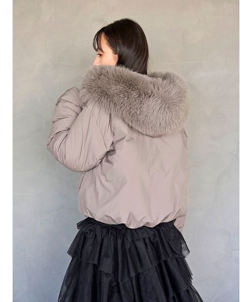 セール】【WEB限定カラーあり】西川フードファーショートダウン