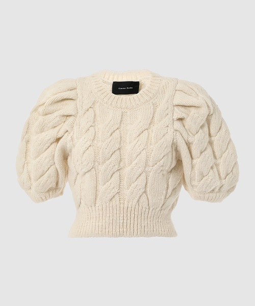 Simone Rocha（シモーネロシャ）の「CROPPED SHORT PUFF SLEEVE JUMPER