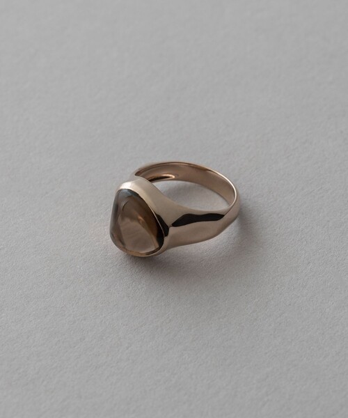 ete（エテ）の「○[リキッドロウ] スモーキークォーツ リング（リング