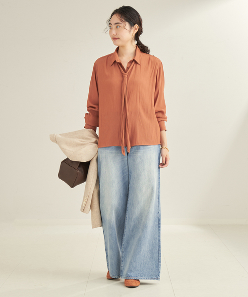 plage（プラージュ）の「DENIM SEMI FLARED パンツ（スラックス）」 - WEAR