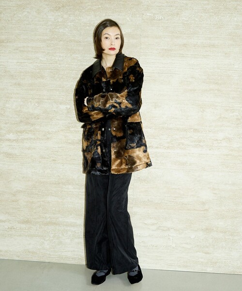 セール】RBS / フェイクファー ステンカラー コート（ステンカラー