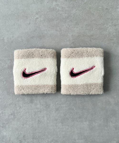 セール】NIKE(ナイキ)/2個セット スウッシュ 刺繍 無地 リストバンド 2