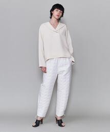 6（ロク）の「＜6(ROKU)＞POLYESTER RAYON SAILOR COLLAR SHIRT