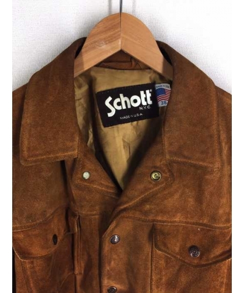 ブランド古着】スエードジャケット（その他アウター）｜Schott N.Y.C