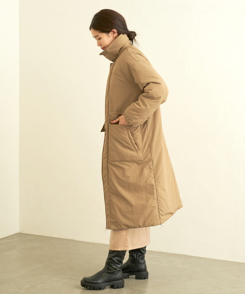 B.C STOCK（ベーセーストック）の「ロングステンカラーダウンコート