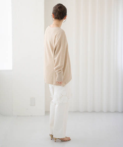 追加2》Fineニュージーウール ニュアンス Vプルオーバー（ニット