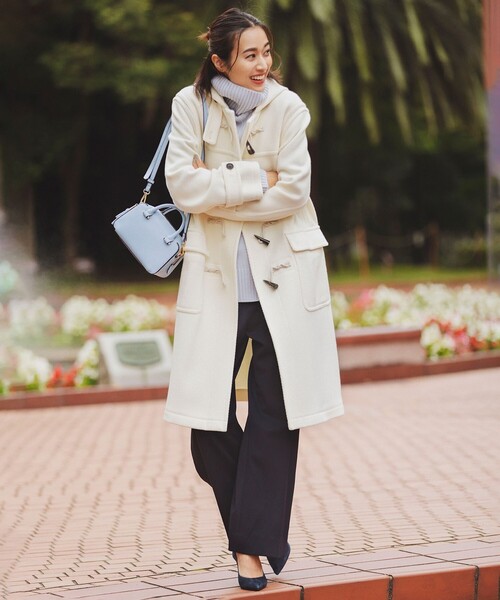 セール】ヘリンボーン ダッフルコート（ダッフルコート）｜23区 S