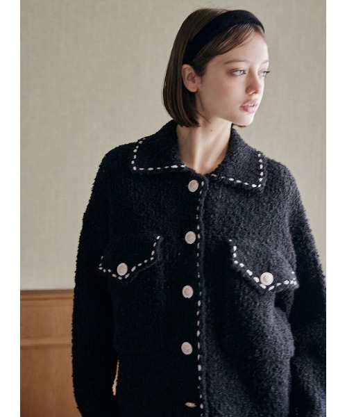 COEL（コエル）の「ステッチブークレーニットジャケット（その他