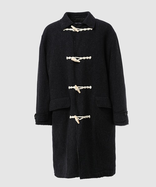 セール】WOOL TWILL STRIPE DUFFLE COAT（ダッフルコート）｜COMME des