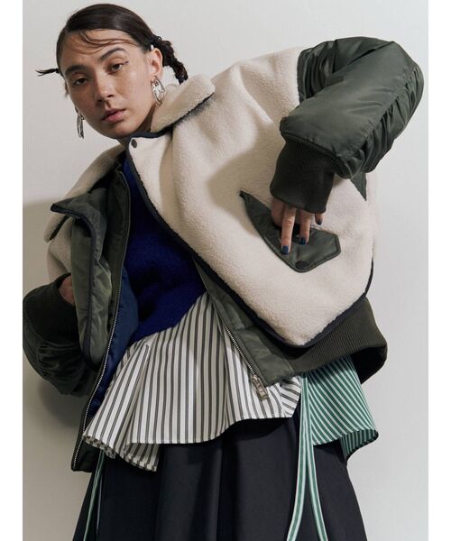 UN3D.（アンスリード）の「ボアドッキングブルゾン（ブルゾン）」 - WEAR