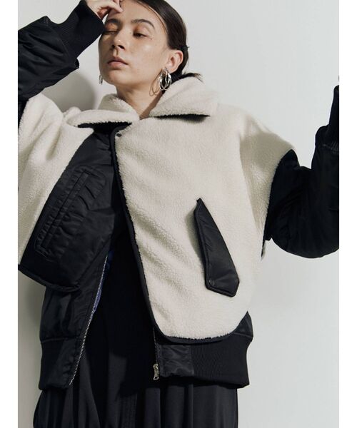 UN3D.（アンスリード）の「ボアドッキングブルゾン（ブルゾン）」 - WEAR