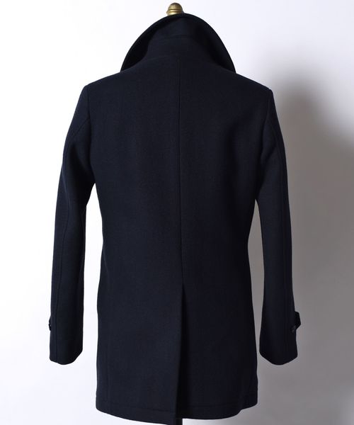 SHIPS（シップス）の「SD: ウール カーコート(ネイビー)（ステンカラー