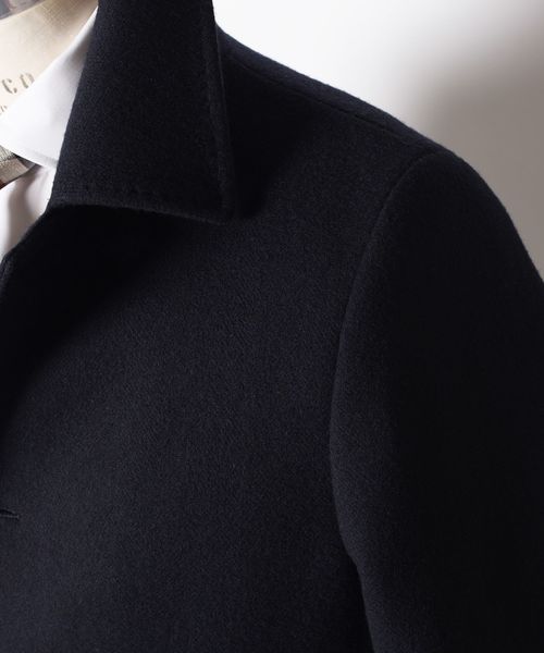 SHIPS（シップス）の「SD: ウール カーコート(ネイビー)（ステンカラー
