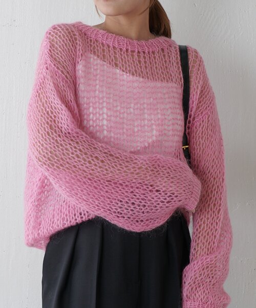 セール】モヘア手編みニット（ニット/セーター）｜Lui's（ルイス）の