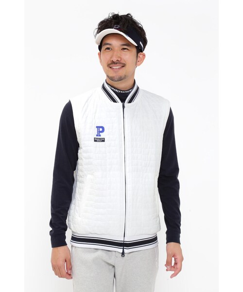 パーリーゲイツ 中綿ナイロンジャケット リバーシブル ベスト 4way 1