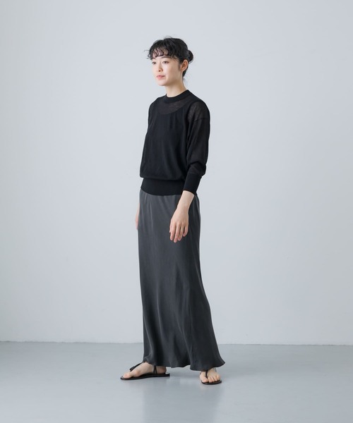 かぐれ（カグレ）の「『2サイズ展開』キュプラスカート（スカート