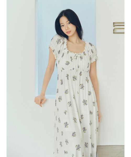 gelato pique（ジェラートピケ）の「花柄カップインワンピース（ルーム