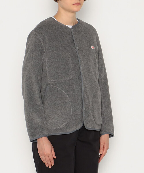 WOMEN'S FLEECE COLLARLESS JACKET（その他トップス）｜DANTON