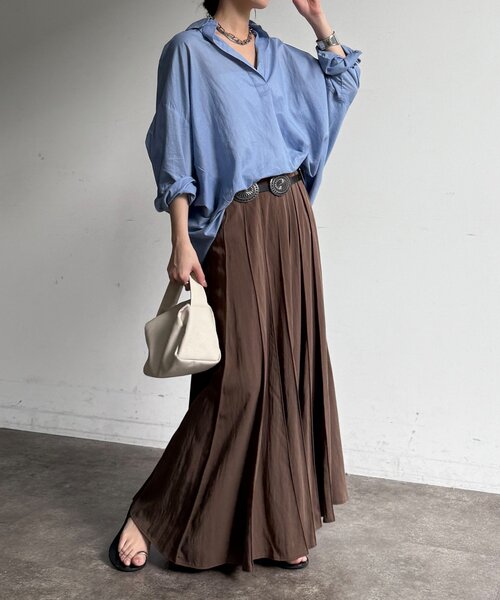 パネルプリーツスカート（スカート）｜DouDou（ドゥドゥ）の