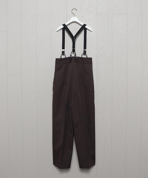 H＞GABA HIGH WAIST SUSPENDERS PANTS 2022FW/パンツを使った人気