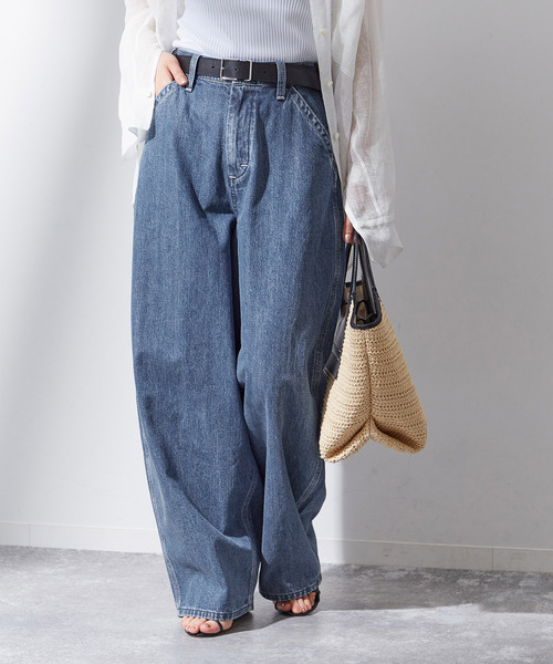 AYA KANEKO×Lee×L'ESSAGE】SUPERSIZED WORK：デニムパンツ（デニム