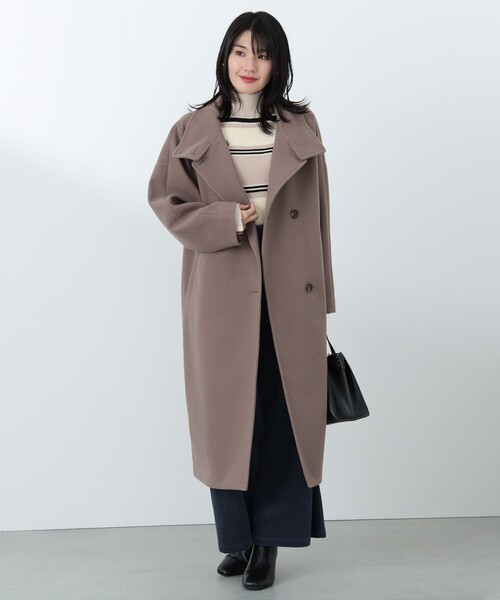 BEAMS HEART（ビームスハート）の「スタンドカラー コクーン ロング