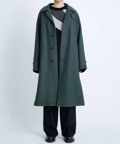 STUDIOUS別注 WOOL MELTON BALMACAAN COAT（チェスターコート）｜URU
