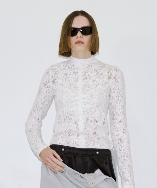 LIQUIDE LACE TOPS/リキッドレーストップス（Tシャツ/カットソー