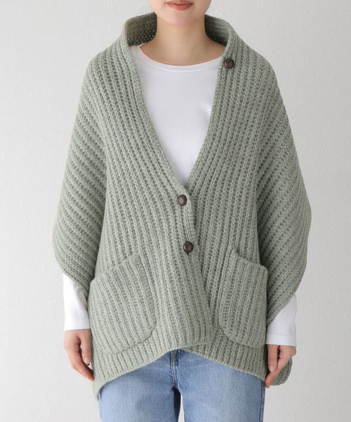 plage（プラージュ）の「SHEPLEY YARNS ストール ベスト（ベスト