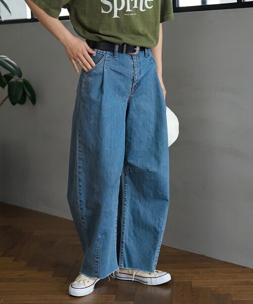 SOMETHING × FREAK'S STORE/サムシング 別注 TUCK CURVE WIDE 25FW