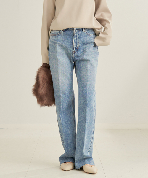 plage（プラージュ）の「R'IAM スラックスDENIM（デニムパンツ）」 - WEAR