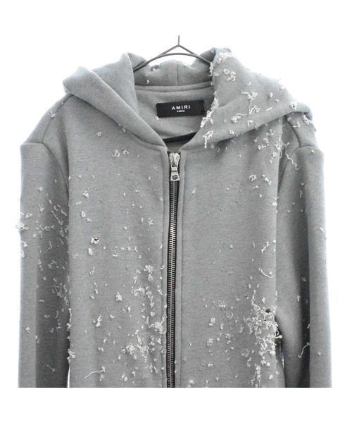 ブランド古着】ショットガン ダメージ加工ジップアップパーカー