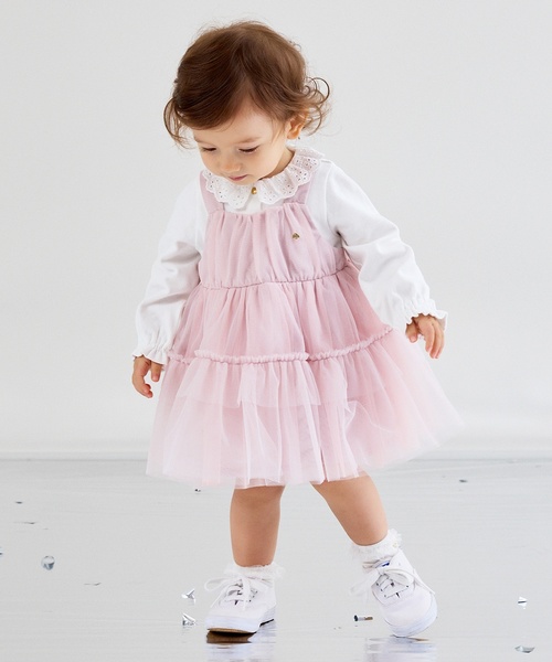 チュールジャンパースカート&カットソーセット（その他ベビーウェア