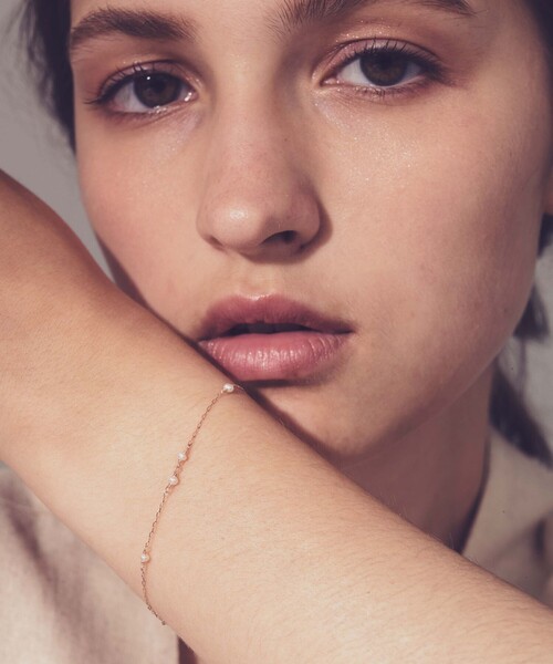 ete（エテ）の「○K10MPG ムード パール ステーションブレスレット