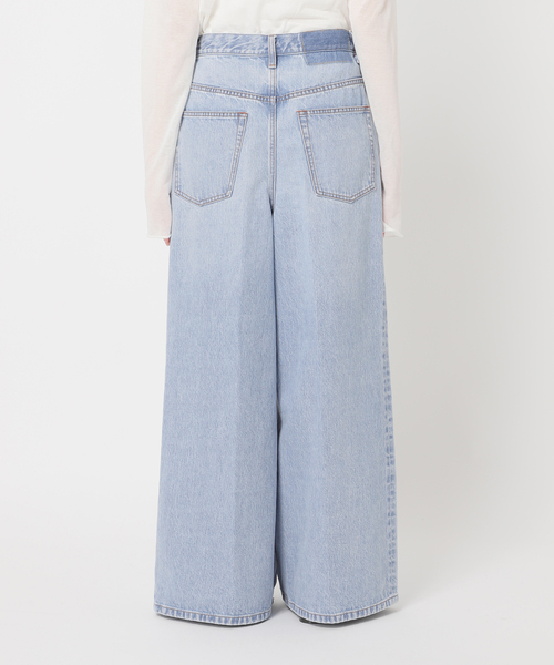 plage（プラージュ）の「DENIM TUCK WIDE パンツ（デニムパンツ）」 - WEAR