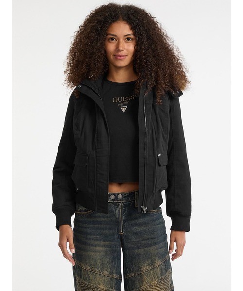 GUESS Originals Faux Fur Hooded Parka ジャケット ブルゾン | GUESS