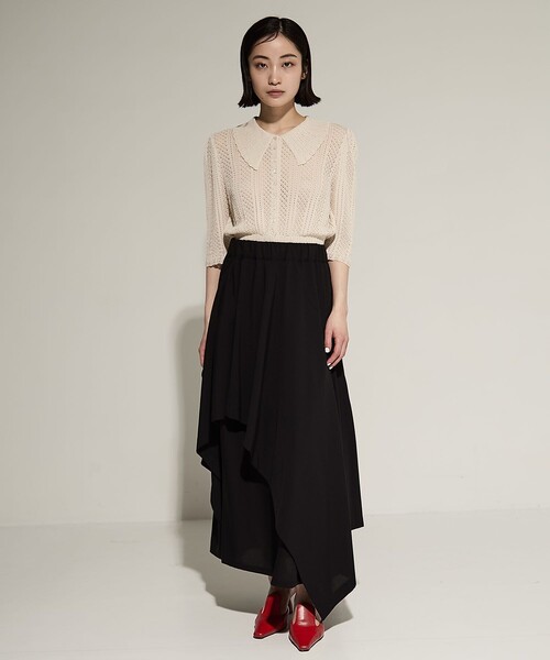 UJOH/ウジョー】《STUDIOUS別注》Rondom Hem Gathered Skirt/ランダム