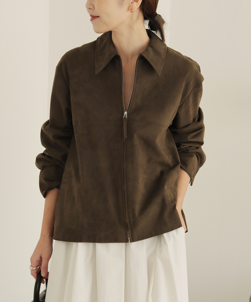 セール】《追加》R'IAM スウェードブルゾン（その他アウター）｜Plage