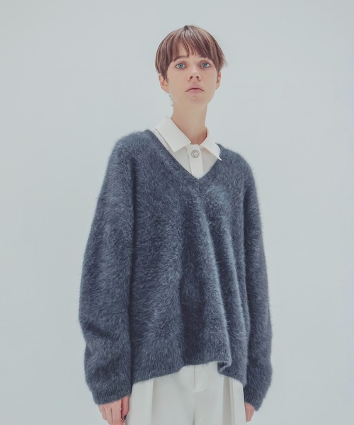 DRESSLAVE（ドレスレイブ）の「fox cashmere vneck pullover