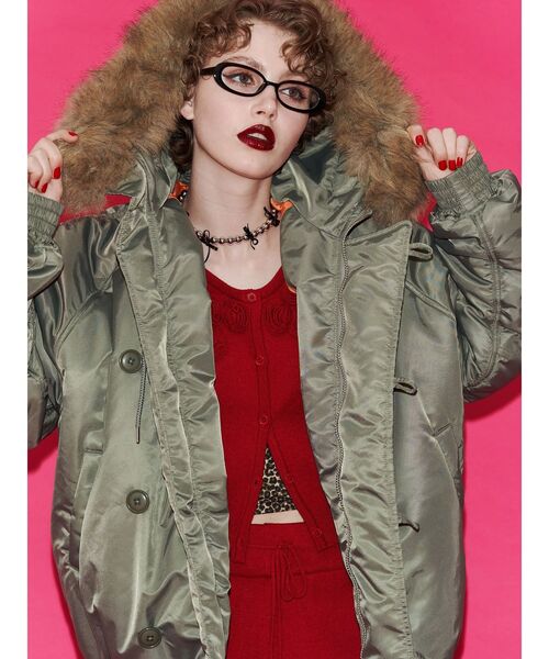 セール】ルーズN-2Bブルゾン ファーフード付き（ブルゾン）｜jouetie