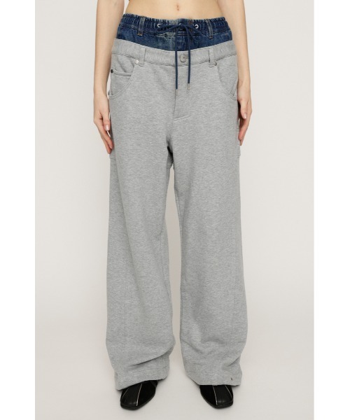 セール】LAYERED WAIST DOCKING CUT PT レイヤード ウエスト