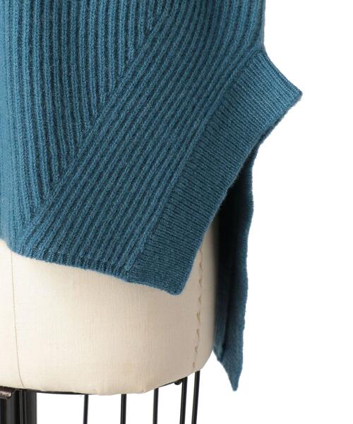 Drawer（ドゥロワー）の「Drawer 9G畦編みクルーネックニット（ニット