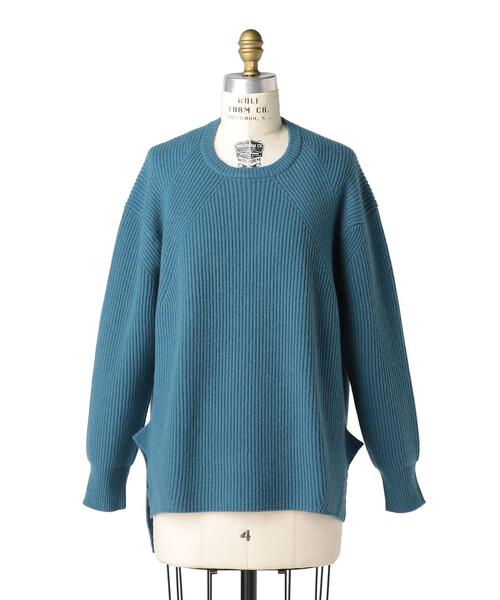 Drawer（ドゥロワー）の「Drawer 9G畦編みクルーネックニット（ニット
