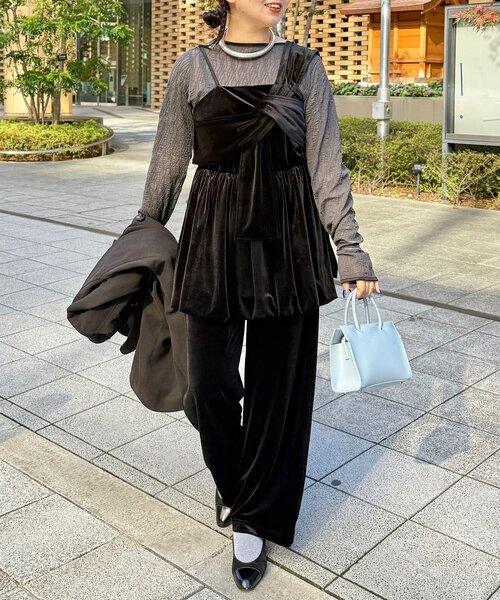 セール】【WEB限定】3点セットベロアセットアップ（ワンピース）｜CPCM