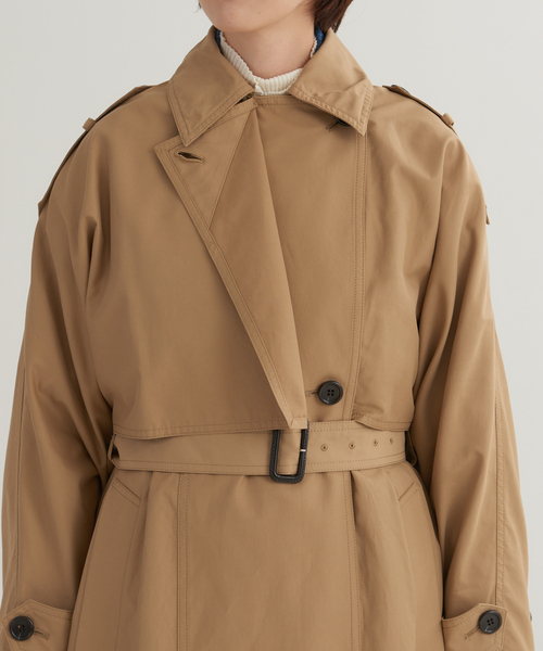 wjk ダブルジェイケイ ボア トレンチ ライナー付き Lサイズ ブラウン