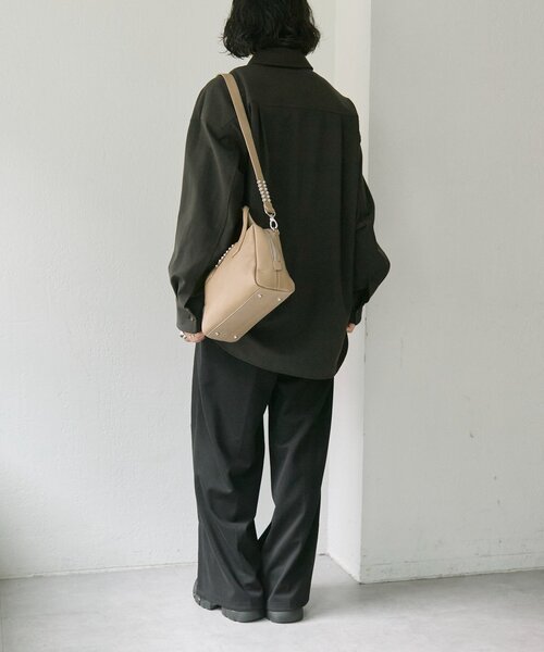 セール】《本革/ショルダー付き》スタッズボストンバッグ（ボストン