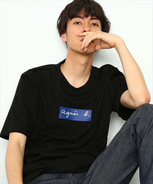 agnes b. pour ADAM ET ROPE' 】BOX LOGO T-shirts（Tシャツ