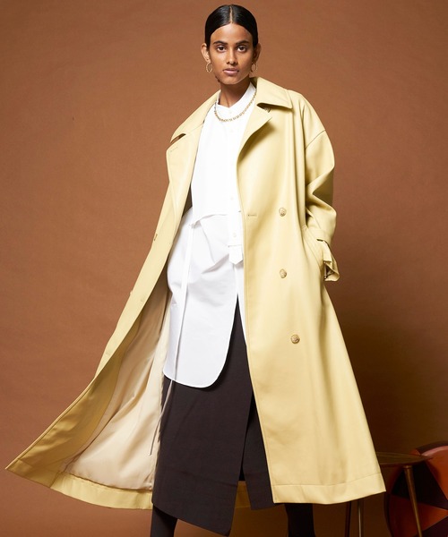 MAISON SPECIAL（メゾンスペシャル）の「ヴィーガンレザートレンチ