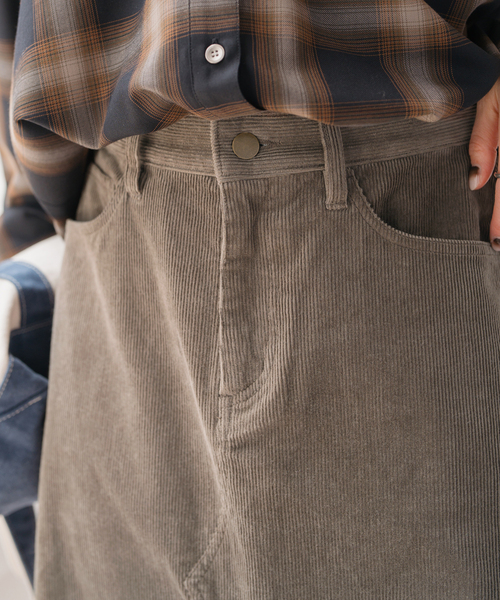 セール】ストレッチコーデュロイスカート（スカート）｜Spick & Span