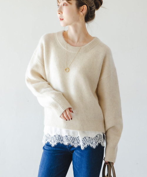 セール】YAKクルーネックプルオーバー（ニット/セーター）｜NOBLE